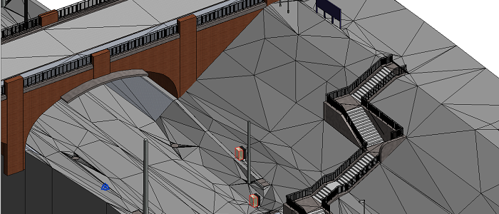 Auf dem Bild eine 3D-Modellierung eines Bauwerks