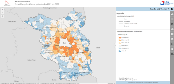 Raumstrukturatlas für das LBV entwickelt