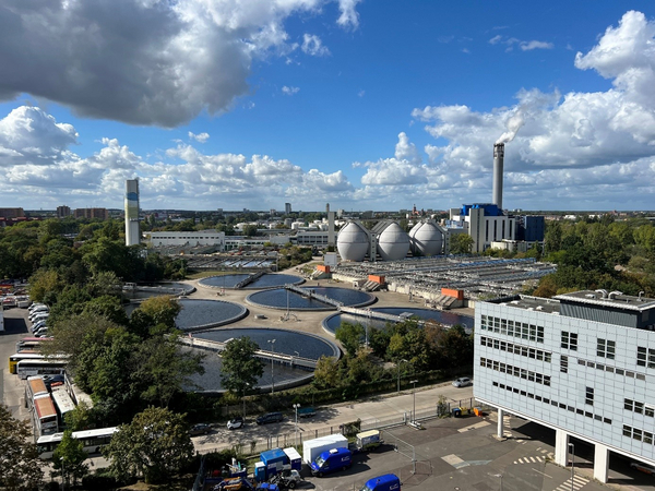 Klärwerk Berliner Wasserbetrieb in Ruhleben