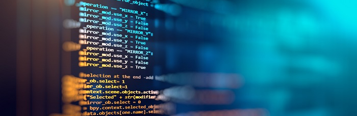 Ein Bildschirm mit Programmcode für die Scripting-Schulungen