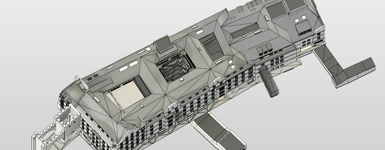3D-Gebäubebestandserfassung - Modell nach BIM