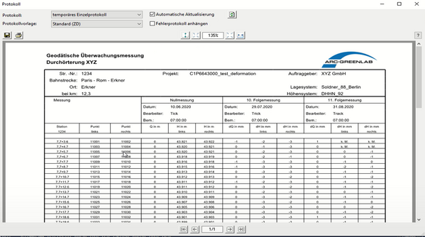 Beweissicherungsmessung mit gl-survey